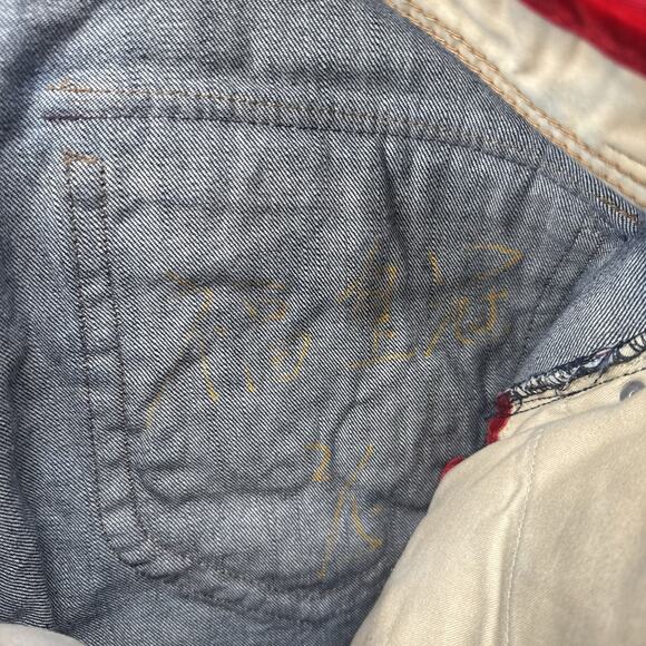 Vintage Y2K Crown Holder Japanese Denim Jeans Embroidered Baggy Street Men 36x32 - Picture 8 of 11